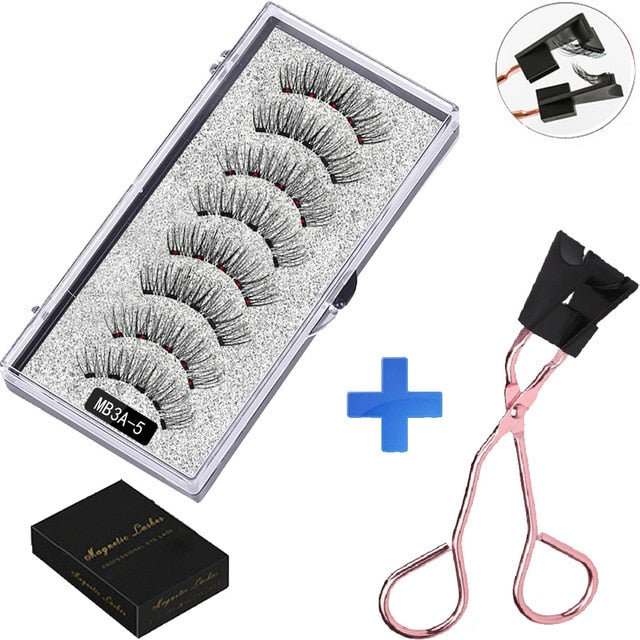 MBA 5 Magnetic Eyelashes Curler Set