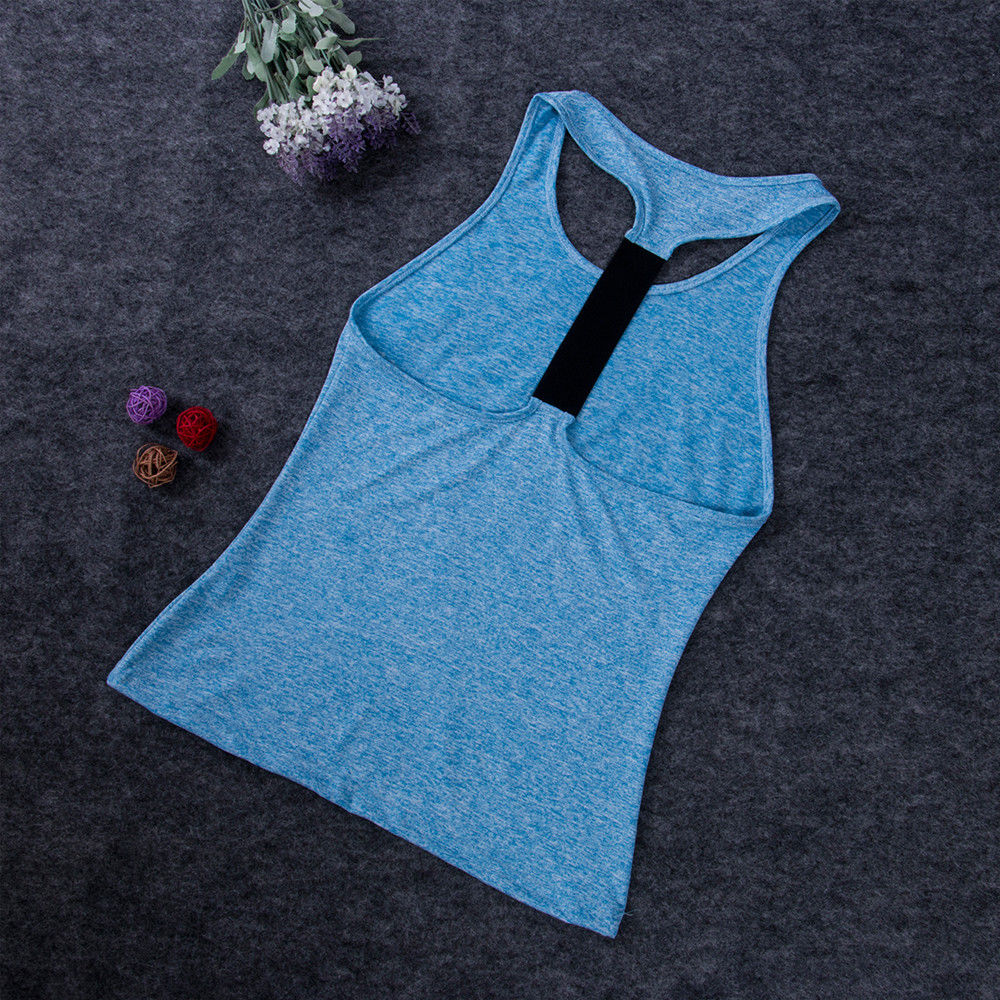 Casual Sleeveless Women  Yoga Shirts