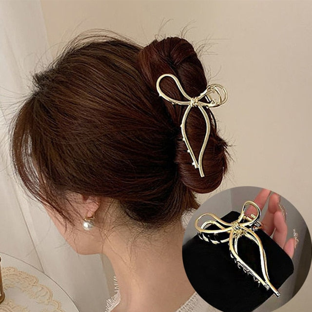 Crystal Pearl Flower Hairpin